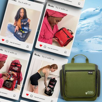 Le grand sac accrochant d'article de toilette de voyage pour les hommes et les femmes imperméabilisent le sac avec le crochet pour des cosmétiques de maquillage d'articles de toilette