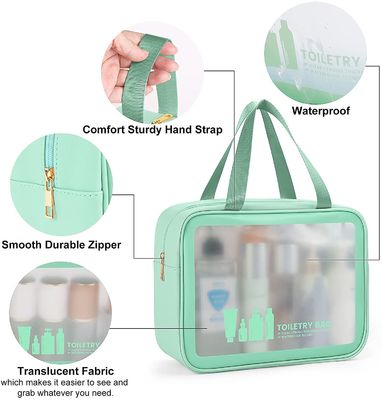 Sac d'article de toilette pour des hommes de femmes, organisateur cosmétique de voyage de sac de maquillage imperméable pour des accessoires