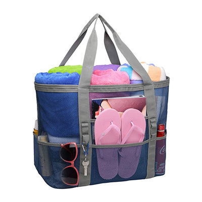 Sacs de plage de pique-nique de conservation de la chaleur de Mesh Transparent Bag Double Layer de femmes grands