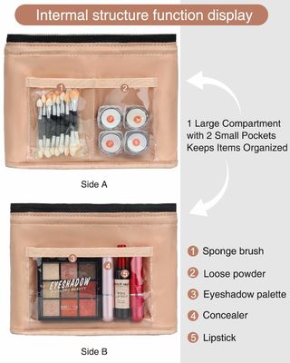 Sac lavé fait sur commande de toilette de voyage de polyester de sac cosmétique d'article de toilette du polyester des hommes en gros d'adulte pour les hommes