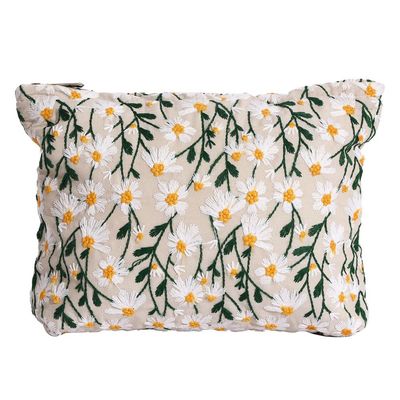 Le maquillage de toile de grande capacité met en sac l'organisateur d'accessoires de sac d'article de toilette de voyage