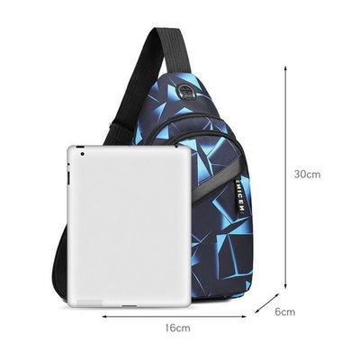 Sac de poitrine anti-vol pour hommes, sacs de messagers à court voyage, bandoulière de charge USB