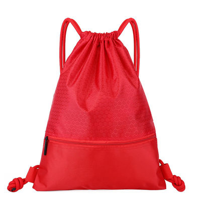 Sac d'école tropical réutilisable fait sur commande de polyester de cordon de sac de ficelle de traction pour extérieur