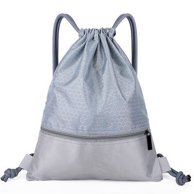Sac d'école tropical réutilisable fait sur commande de polyester de cordon de sac de ficelle de traction pour extérieur