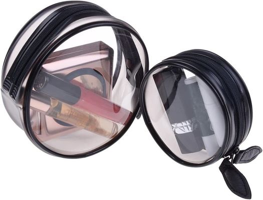 Le cosmétique de PVC de voyage met en sac les femmes imperméables et le sac clair transparent durable de maquillage