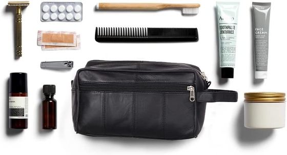 Sac durable d'article de toilette de capacité de bière blonde allemande accrochant le kit de Dopp pour le résistant à l'eau des hommes rasant le sac pour le voyage
