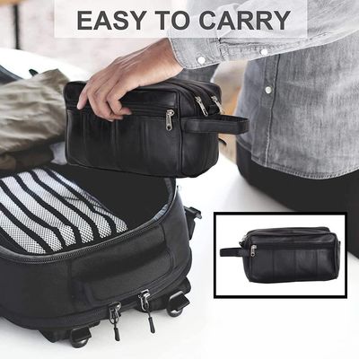 Sac durable d'article de toilette de capacité de bière blonde allemande accrochant le kit de Dopp pour le résistant à l'eau des hommes rasant le sac pour le voyage