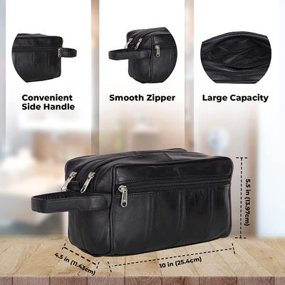 Sac durable d'article de toilette de capacité de bière blonde allemande accrochant le kit de Dopp pour le résistant à l'eau des hommes rasant le sac pour le voyage
