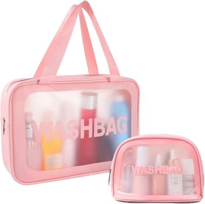 Résistant à l'eau multifonctionnel de sac de maquillage d'article de toilette de voyage avec la poignée pratique