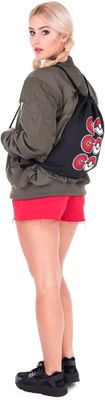 Le sac à dos de cordon folâtre le sac de gymnase pour des enfants d'hommes de femmes de grande taille avec la tirette