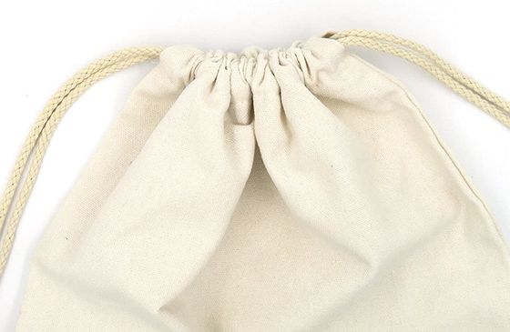 Petit sac à cordon en mousseline de coton léger et durable