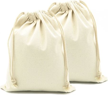 Petit sac à cordon en mousseline de coton léger et durable