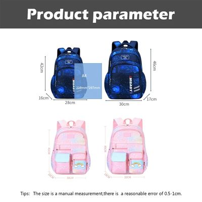 Les enfants imperméabilisent le sac à dos s'ouvrant latéral d'école pour l'étudiant d'école primaire d'enfants