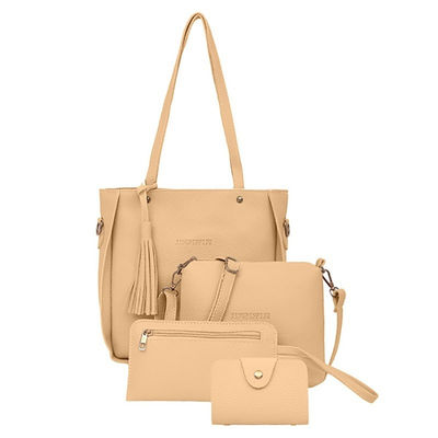 croix d'unité centrale des femmes 4Pcs/Set - le sac mortuaire a placé les dames de sacs en cuir d'épaule pincent