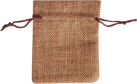 3x4 avancent les sacs petit à petit de toile de jute de toile avec le cordon les poches que réutilisables de bijoux ouvrent des sacs de cadeau pour Noël