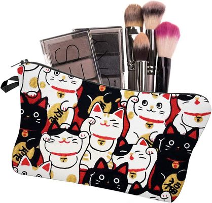 Lucky Cat Cosmetic Bag pour des sacs de maquillage de femmes voyagent organisateur imperméable d'accessoires de sac d'article de toilette