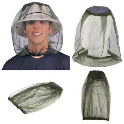 Anti moustiquaire de pêche extérieure de chapeau pour la came de voyage de Mesh Head Net Face Protector d'insecte de chapeau d'insectifuge de moustique de visage