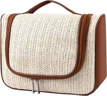 Sac cosmétique accrochant de sac d'article de toilette de voyage de maquillage de fille Main-portative antichoc et durable de sac