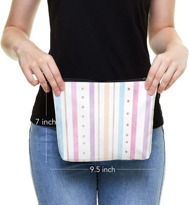 Sacs roses durables et imperméables d'arc-en-ciel de sac d'article de toilette pour des femmes de filles
