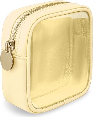 Bourse cosmétique de très bon goût de poche de tirette petit de sac mignon léger et imperméable de maquillage, transparente