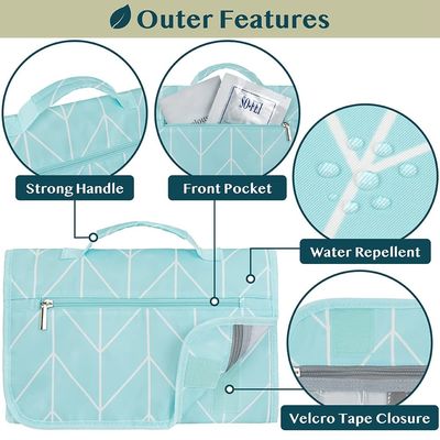 Sac accrochant d'article de toilette de voyage imperméable pliable pour des hommes de femmes