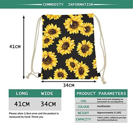 Lager Capacity Drawstring Bag Backpack durable et imperméable
