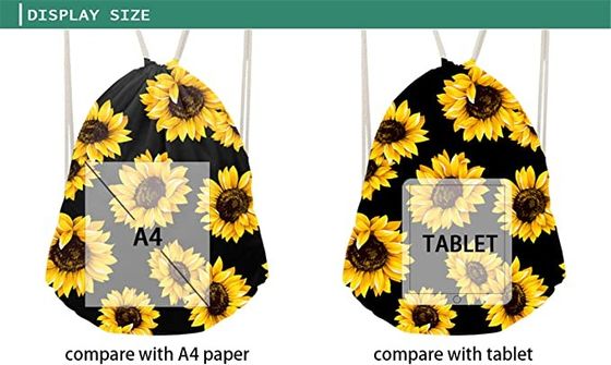 Lager Capacity Drawstring Bag Backpack durable et imperméable