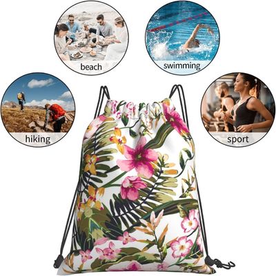 Les sacs de cordon pour des filles de femmes ficellent le nylon léger de résistant à l'eau de sac de yoga de sac à dos