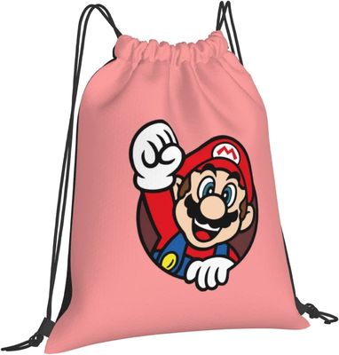 Poids léger rose de bande dessinée d'Anime de sac à dos de sac de cordon de sports de yoga de gymnase pour des femmes des hommes