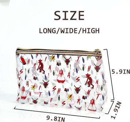 Crystal Clear Makeup Bags léger et imperméable, sacs cosmétiques de choses d'école d'étranger