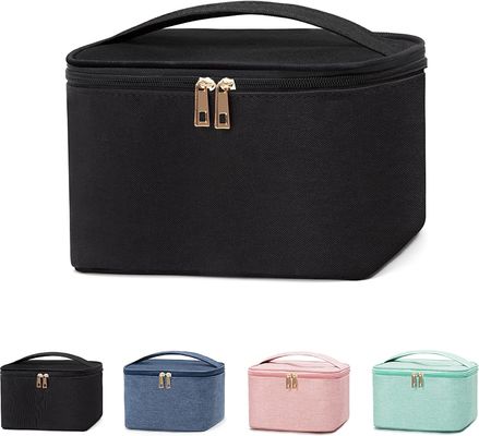 Organisateur cosmétique portatif Storage Case de sac antichoc de maquillage petit avec la poignée pour des bijoux, rouge à lèvres, boîte cosmétique