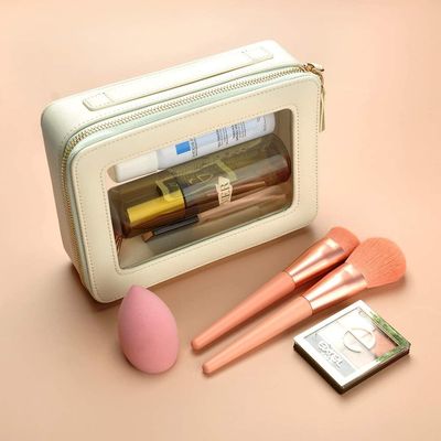 Organisateur cosmétique imperméable de capacité de haute qualité de bière blonde allemande avec le crochet accrochant pour des sacs de déplacement