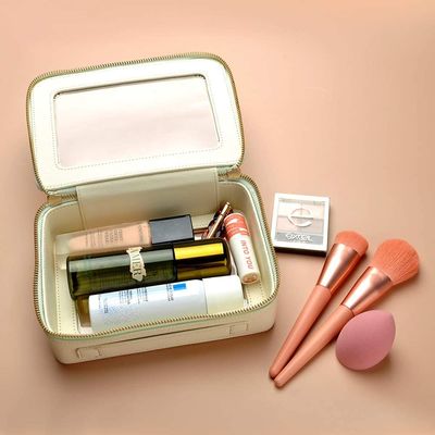 Organisateur cosmétique imperméable de capacité de haute qualité de bière blonde allemande avec le crochet accrochant pour des sacs de déplacement