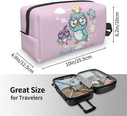 Le cosmétique imperméable mou de grande capacité met en sac avec la tirette pour des femmes voyagent sac portatif de stockage de poche de maquillage