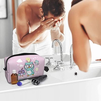 Le cosmétique imperméable mou de grande capacité met en sac avec la tirette pour des femmes voyagent sac portatif de stockage de poche de maquillage
