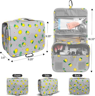 Sac mou imperméable d'article de toilette pour le sac multifonctionnel de déplacement de douche de sac cosmétique de voyage de filles de femmes avec fort