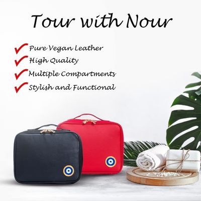 Le sac durable imperméable d'article de toilette de voyage de Shockoof pour des femmes, parfait composent des cadeaux de sac pour des amis femelles
