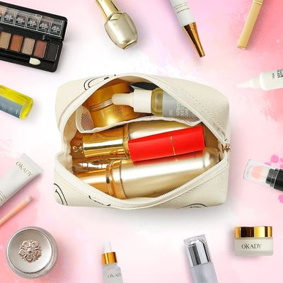 Sac de maquillage pour le sac cosmétique imperméable en cuir d'unité centrale de sac de très bon goût de maquillage de femmes