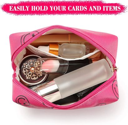 Organisateur cosmétique imperméable Cute Portable  de sac de très bon goût en cuir de maquillage d'unité centrale