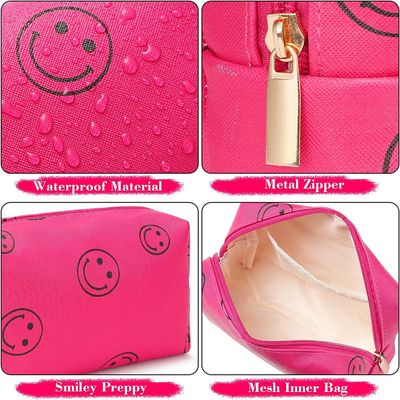 Organisateur cosmétique imperméable Cute Portable  de sac de très bon goût en cuir de maquillage d'unité centrale