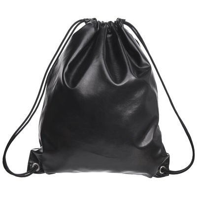 Sac de ficelle imperméable de stockage d'unité centrale de cordon de casque en cuir fait sur commande de sacs