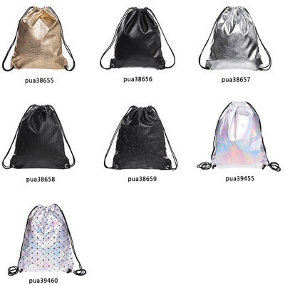 Sac de ficelle imperméable de stockage d'unité centrale de cordon de casque en cuir fait sur commande de sacs