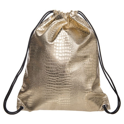 Sac de ficelle imperméable de stockage d'unité centrale de cordon de casque en cuir fait sur commande de sacs