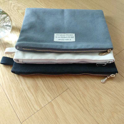 Adaptez la poche aux besoins du client plate noire de toile pour poche libre réutilisable de coton d'Ipad ECO la petite
