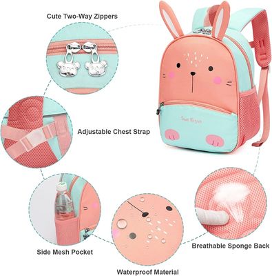 Sac à dos protecteur antichoc de stockage pour l'école mignonne du lapin 3D d'enfants
