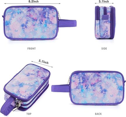 Sac d'article de toilette de voyage pour le déplacement accrochant imperméable de sac de lavage de petit de jeune adolescent maquillage cosmétique de filles