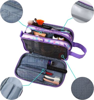 Sac d'article de toilette de voyage pour les articles de toilette de déplacement accrochants imperméables d'enfant en bas âge de sac de lavage de petit maquillage cosmétique de jeunes filles