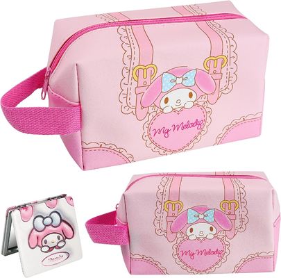 Sac imperméable et durable de maquillage pour amies - poche cosmétique de voyage mignon de lapin