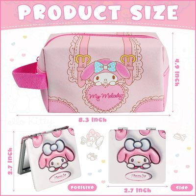 Sac imperméable et durable de maquillage pour amies - poche cosmétique de voyage mignon de lapin