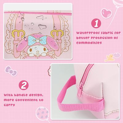 Sac imperméable et durable de maquillage pour amies - poche cosmétique de voyage mignon de lapin